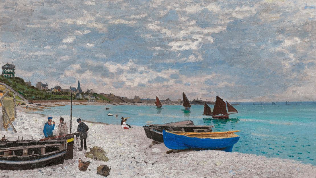 The Beach at Sainte-Adresse  Art